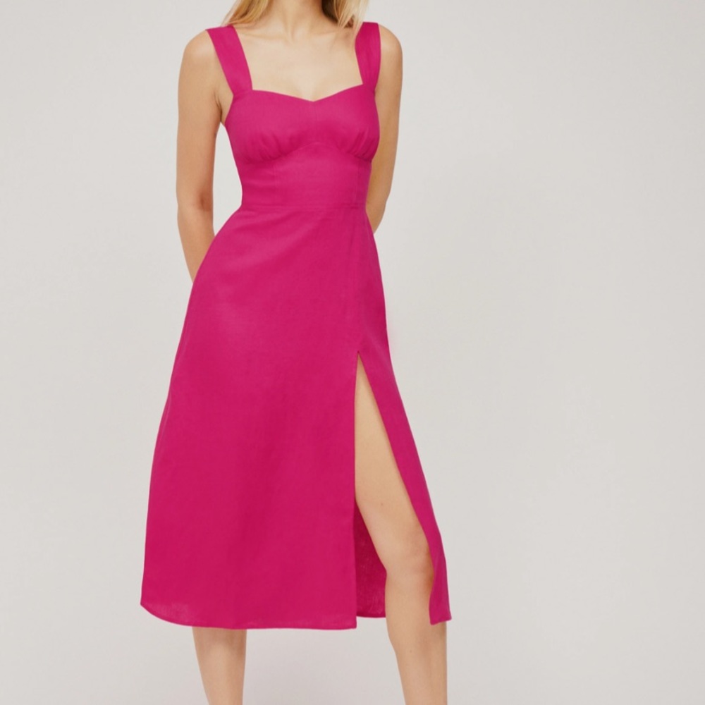 Reformation Seaside Linen Dress